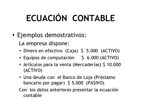 Ecuación Contable