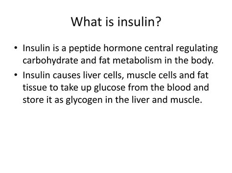 SOLUTION: Insulin introduction structure function and role - Studypool