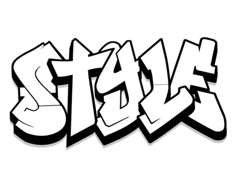 Coloriage Graffiti Style télécharger et imprimer gratuit sur