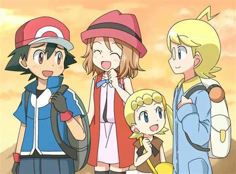 Ash Ketchum And His Kalos Friends I Give Good Credit To Whoever