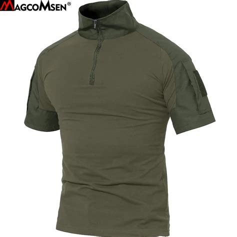 Magcomsen Men Military Tactical T Shirt Cotton Short Swat Soldiers