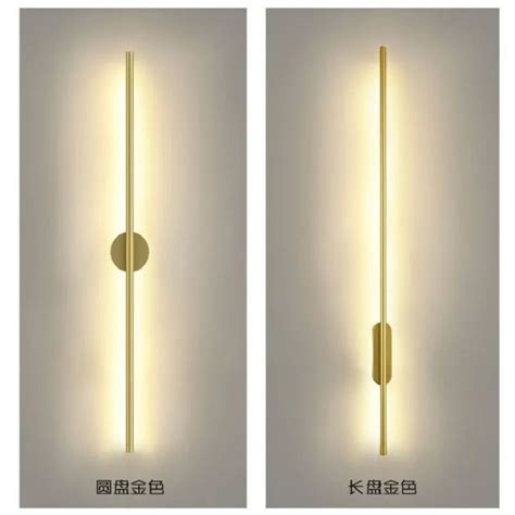 Золотистый светодиодный настенный светильник, современный дизайн ...