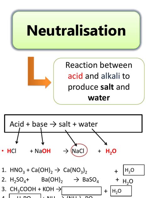 Neutralization Acid Ph