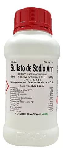 Sodio Sulfato Anhidro R A 500 G Fagalab