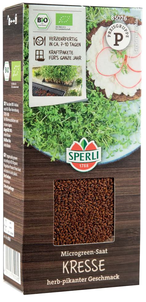 Sperli Bio Microgreen Saat Kresse Kaufen Globus Baumarkt