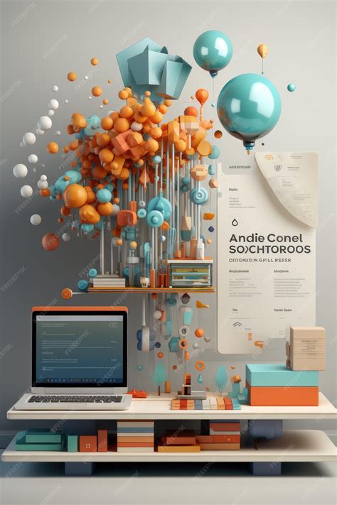 Premium AI Image | Elearning Platform Mockup Create an educational