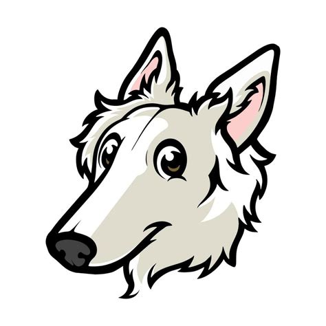 Borzoi Dog Vector Cartoon Illustration 23904791 Vector Art At Vecteezy