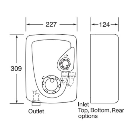 Redring Expressions 520Ts Thermostatic Power Shower White Exts520wc