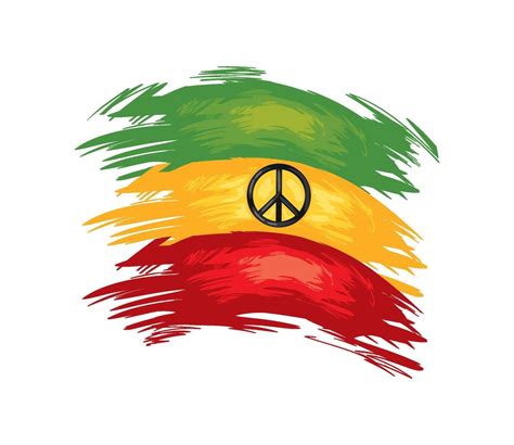 reggae flag symbol 47085247 Vector Art at Vecteezy