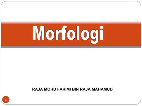 morfologi
