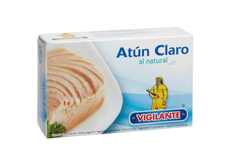 Atún claro al natural VIGILANTE Peso neto 111g Conservas Valcárcel