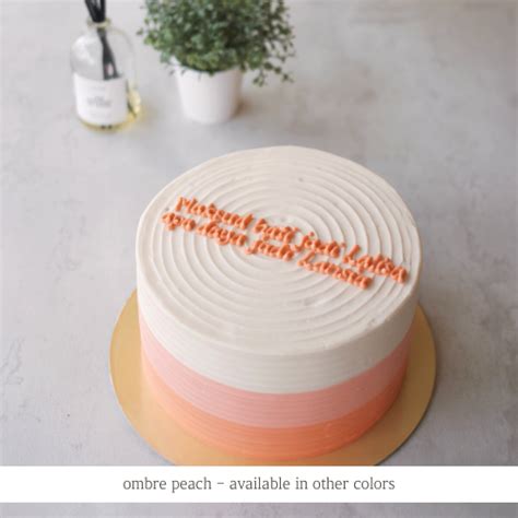 MILA 18 Cm Classic Ombre Rustic Cake Oh Stef Cakes