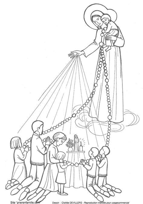 Our Lady Catholic Coloring Page