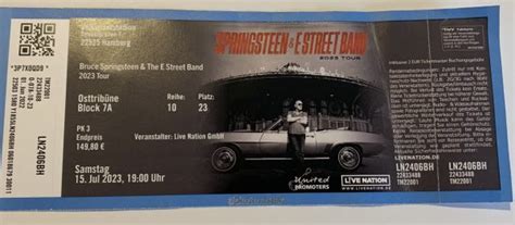 Bruce Springsteen The E Street Band Hamburg Volksparkstadion