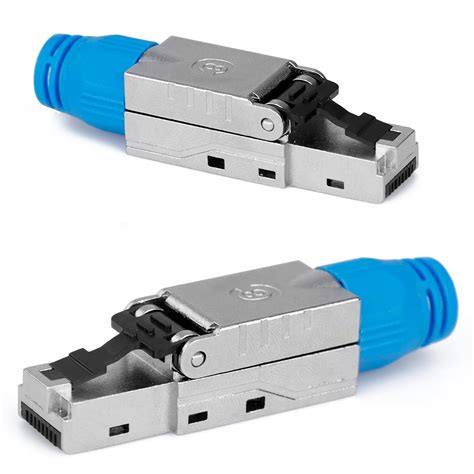 HASA Zone 2 X Cat 8 Connecteur RJ45 Sans Outils Fiche RJ45 Support