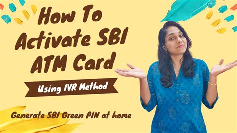 How To Activate Sbi Atm Card And Generate Pin At Home Using Ivr Method