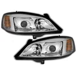 Headlights Fronts Opel Astra G Xenon Chrome