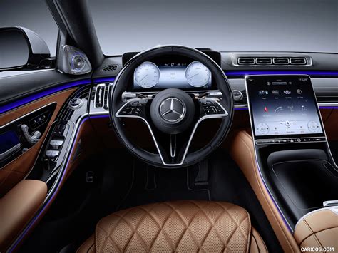 2021 Mercedes Benz S Class Color Leather Siena Brown Interior Cockpit Caricos