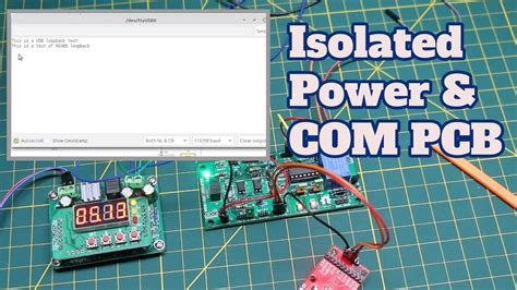 Isolated Power Relay And Rs485 Pcb Using Optocouplers And Adum1201