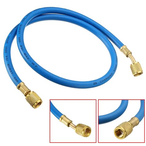 90cm R134a Car Charging Hose Refrigerant Measuring Recharge Adapter Coolant Pipe 14mm For R410a