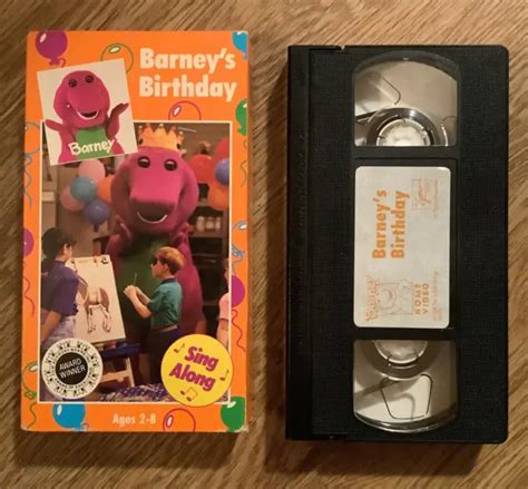 Barney Anniversaire De Barneys Vhs Rare Eur Picclick Fr