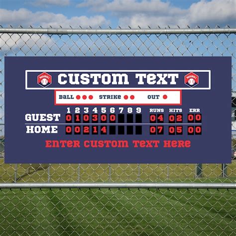 Baseball Scoreboard - Etsy