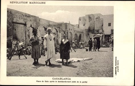 Ansichtskarte Postkarte Casablanca Marokko Revolution Akpool De