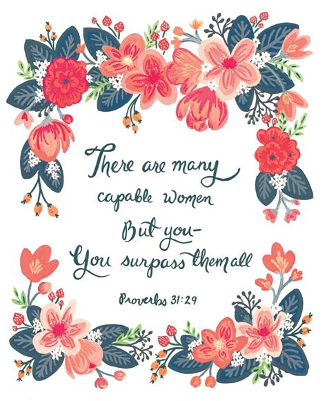 Capable Woman Proverbs 3129 8x10 Scriptural Wall Art Print