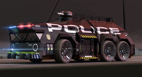 Artstation Police Riot Vehicle