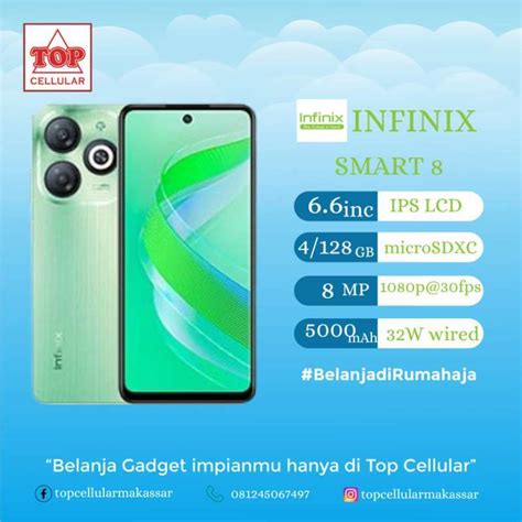 Jual Infinix Smart 8 4 128 Gb Garansi Resmi Di Seller Top Cellular