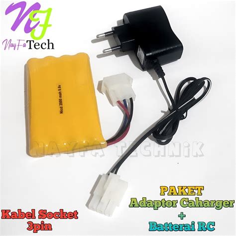 Jual NY38SL Paket Charger Adaptor Batterai Mobil Remot Control RC 8AA