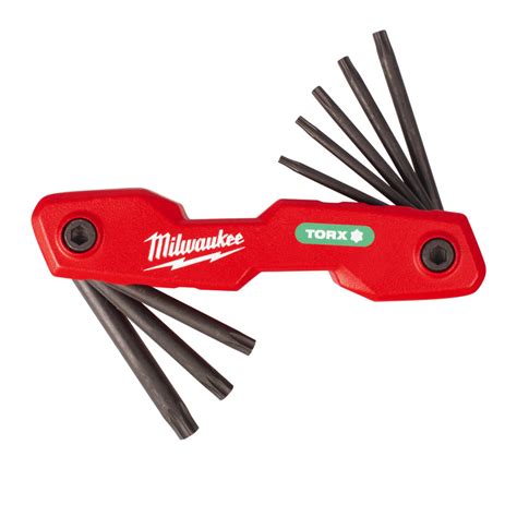 Milwaukee Pce Folding Torx Hex Key Set Protrade