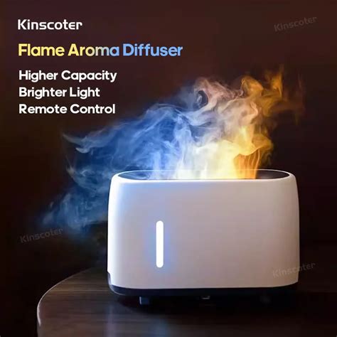 KINSCOTER Difusor De Aroma El Trico Chama Simulada Umidificador De Ar