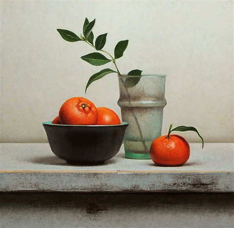 Still Life With Tangerines Still Life Painting Jos Van Riswick