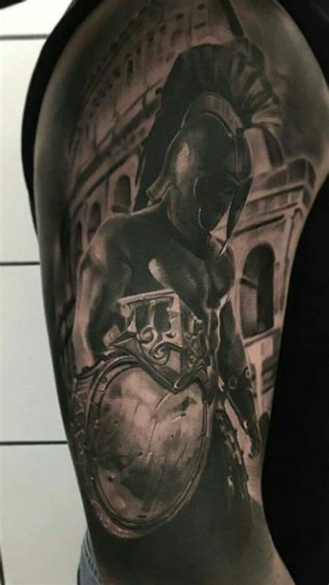 By @rjdrychowki | Manga de tatuagem, Tatuagem de manga, Tatuagem de gladiador