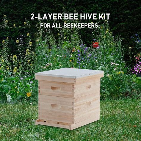 Creworks Bee Hive Beehive Bee Box With Medium Deep Honeycomb