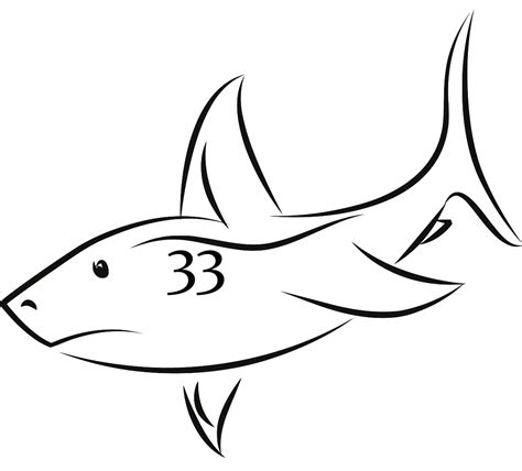 Outline Of A Shark - ClipArt Best