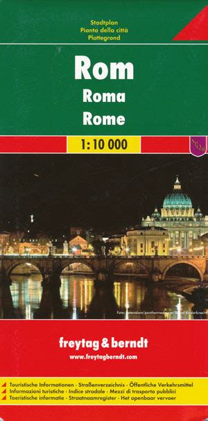 Rome Map Freytag And Berndt Maps Books And Travel Guides