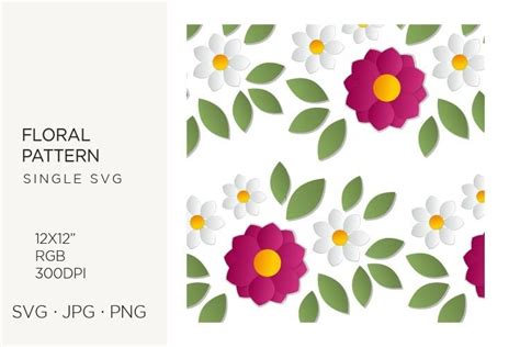 Floral Pattern Flowers Botanical Svg Wrapping 2489894