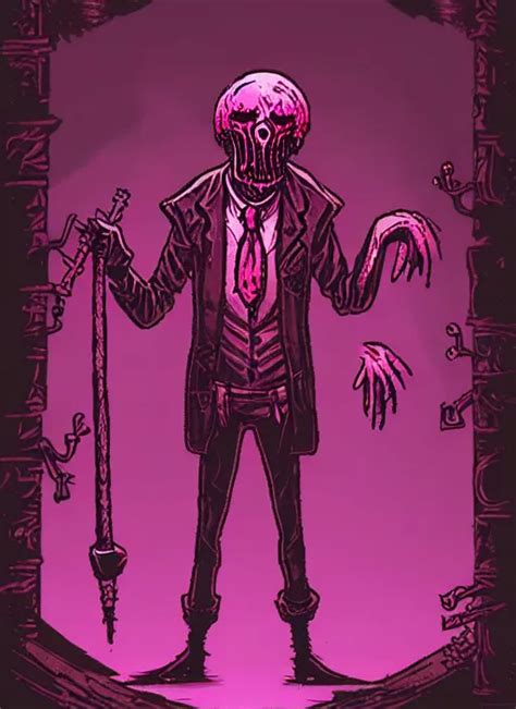 Concept Art Of Pink Guy As Boss In Darkest Dungeon Stable Diffusion