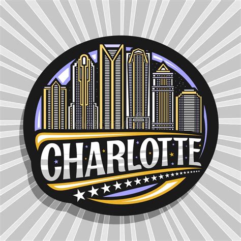 Vector logo for Charlotte stock vector. Illustration of architecture ...