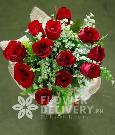 1 Dozen Red Roses (Round Bouquet)