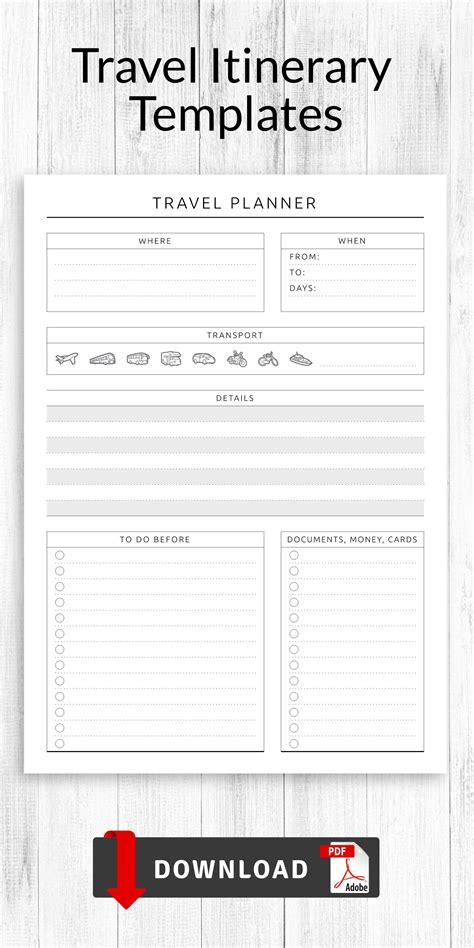 Travel Planner Template Original Style Artofit