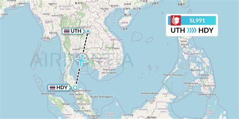 SL991 Flight Status Thai Lion Air Udon Thani To Hat Yai TLM991