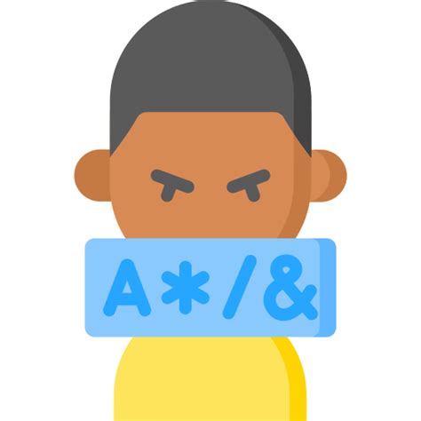 cursing special flat icon