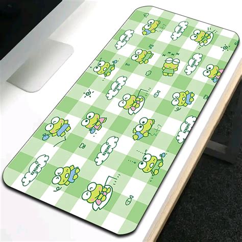 Large Mouse Pad Gamer Keroppi Deskmat Rubber Mat Pc Gaming Accessories