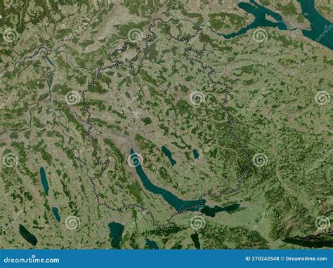 Zurich Switzerland High Res Satellite No Legend Stock Illustration