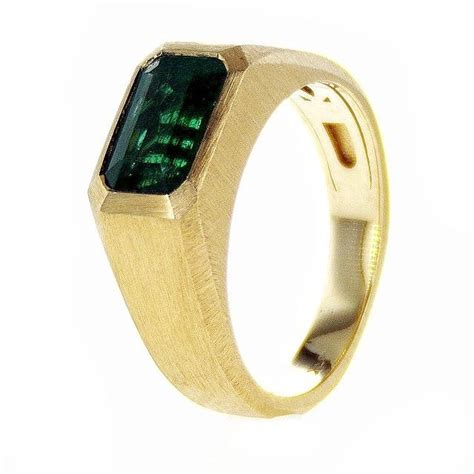 Kt Yellow Gold Ring Ct Emerald Catawiki