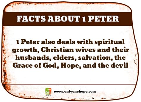 Facts About 1 Peter Only One Hope