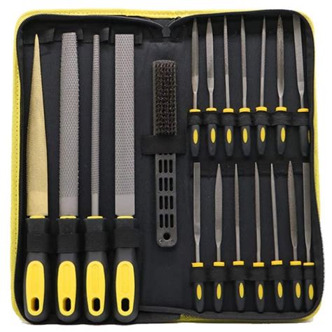 Buy 19Pcs High-Carbon Steel File Set, Wood, And Tools, Needle File Set ...